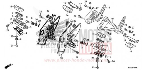 STUFE (CB500XG/CB500XAG/CB400XG/CB400XAG) CB500XAG de 2016